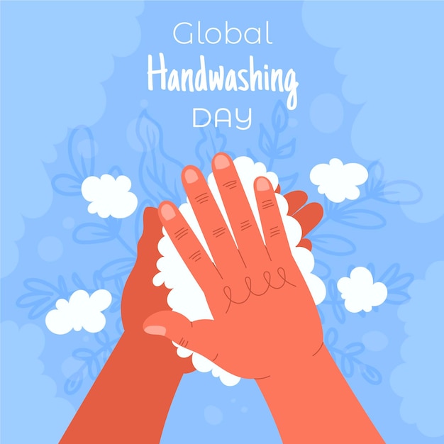 Free vector global handwashing day concept