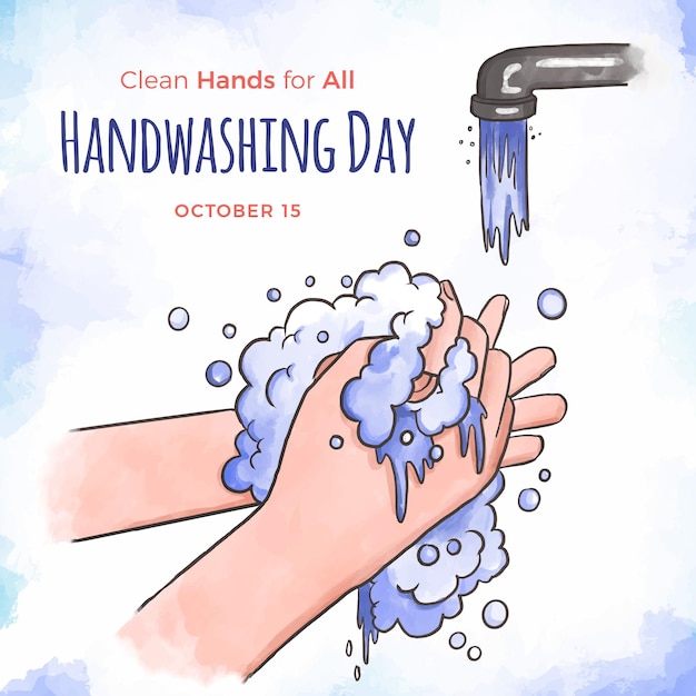 Global handwashing day concept