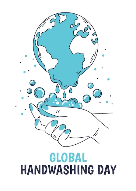 Free vector global handwashing day