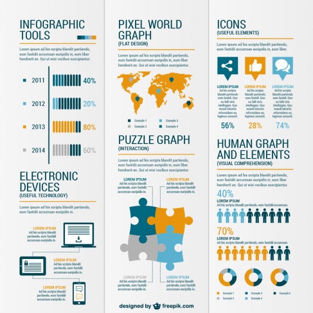 Бесплатный Вектор глобальный infography