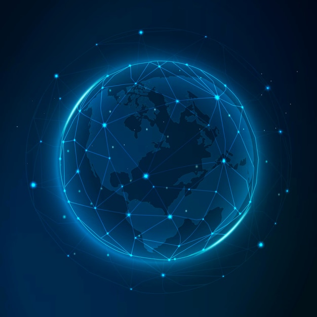 Global network futuristic technology