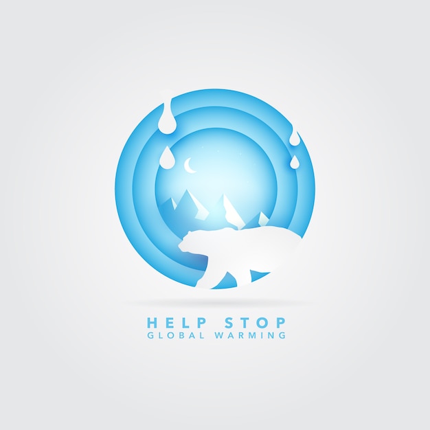 Free vector global warming logo