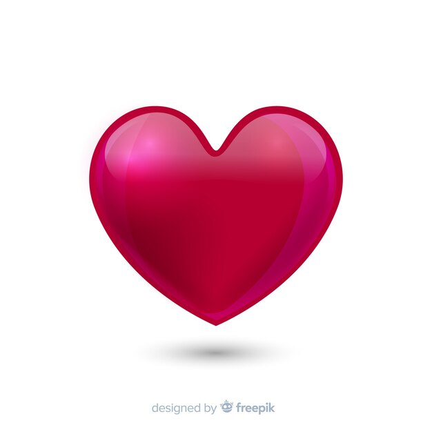 Glossy heart background