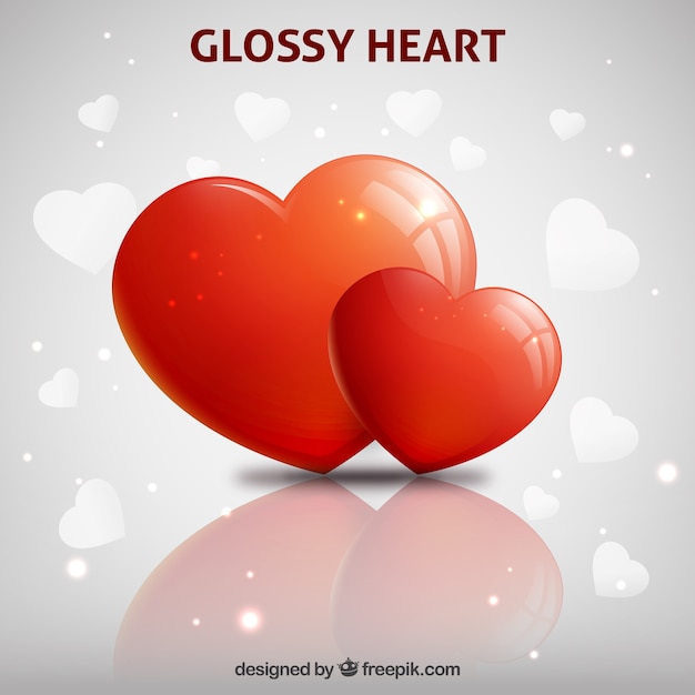 Glossy heart