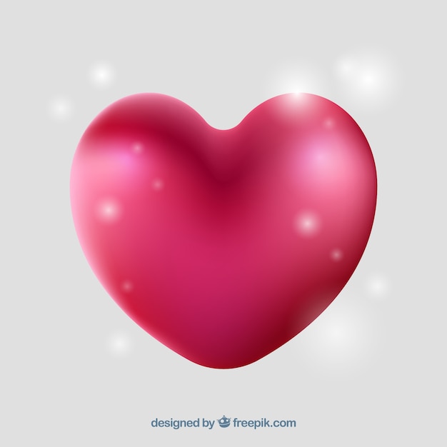 Free vector glossy heart