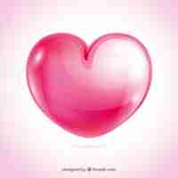 Free vector glossy heart