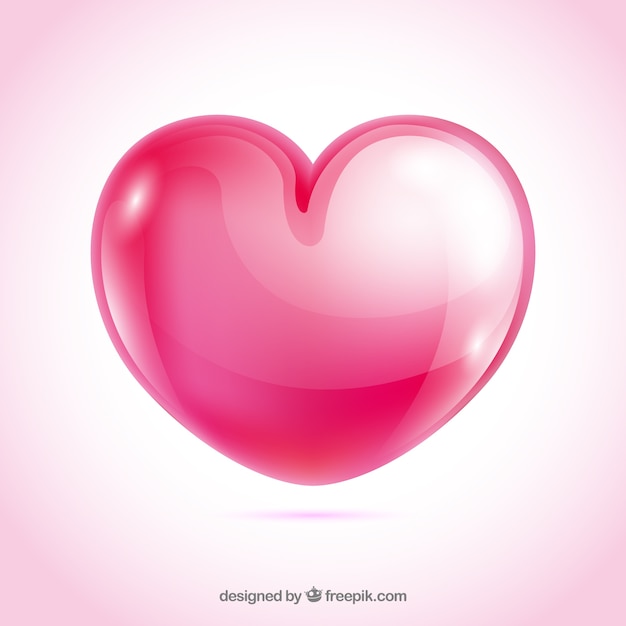 Glossy heart