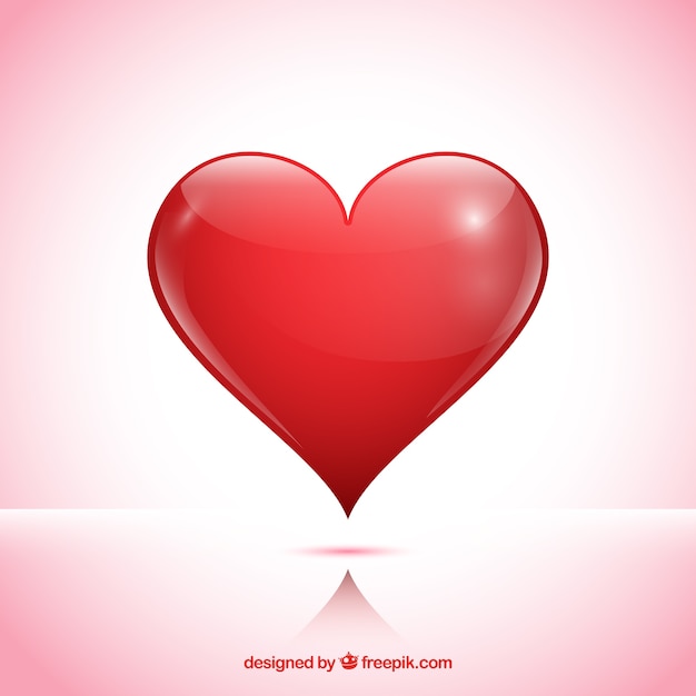 Free vector glossy heart