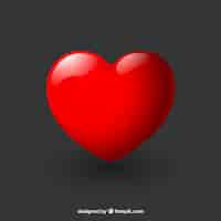 Free vector glossy heart