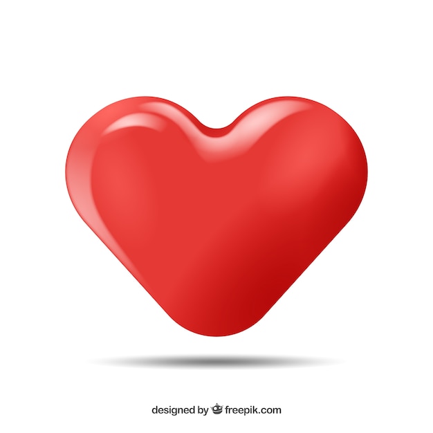 Free vector glossy heart