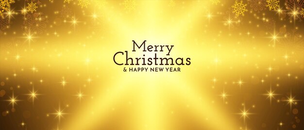 Glossy stylish Merry Christmas festival design 