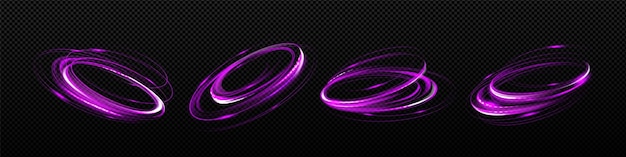 Free vector glow spinning circles speed circle motion effect