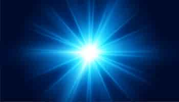 Free vector glowing blue lens flare light effect