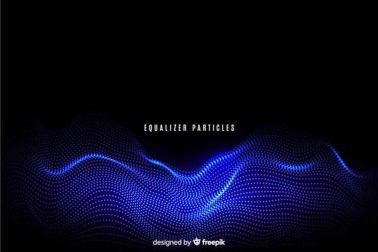 Free Vector glowing fractal grid wave background