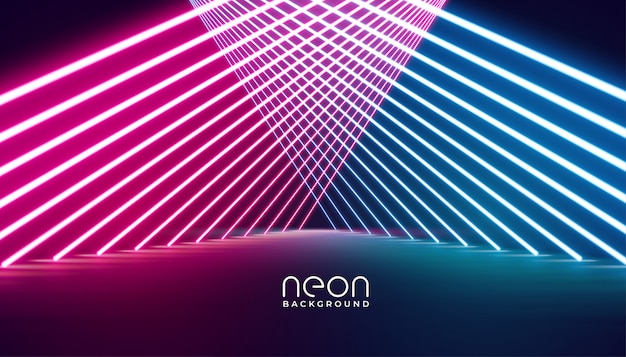 Glowing nelights stage pathway background