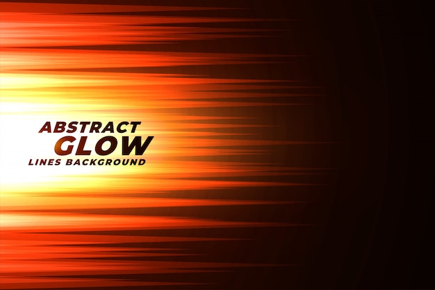 Glowing orange abstract lines background