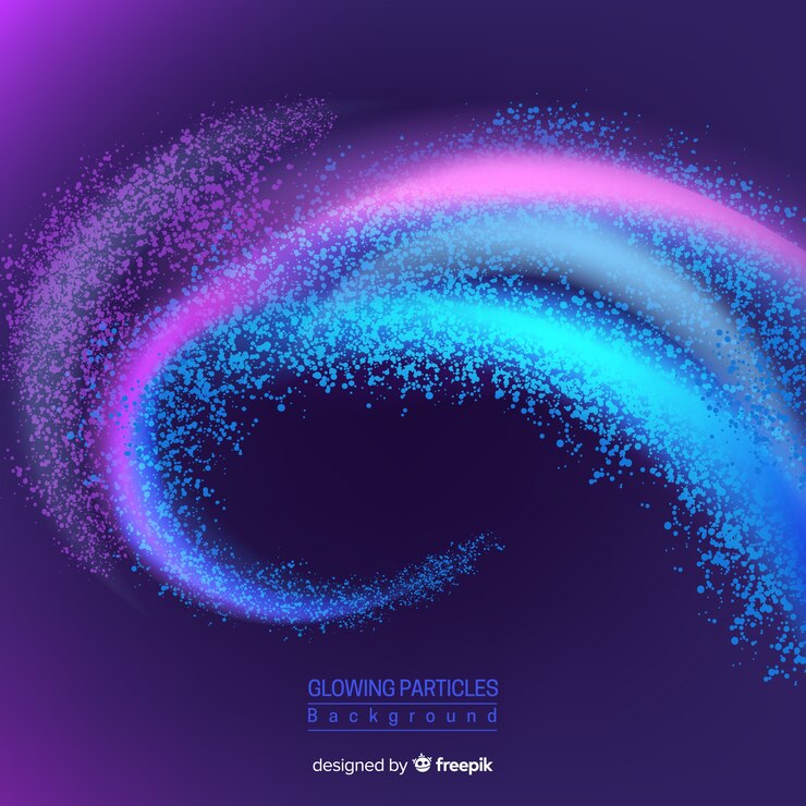 Free Vector glowing particles background