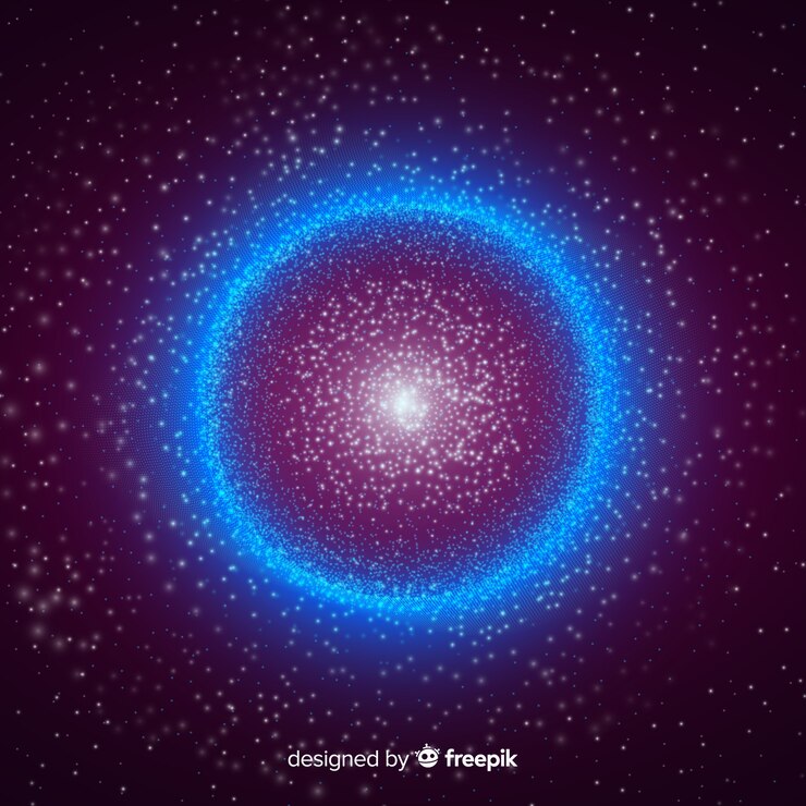 Free Vector glowing particles background