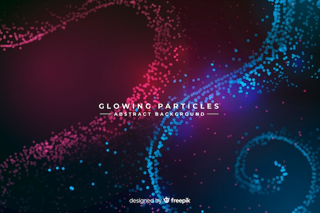 Free vector glowing particles background