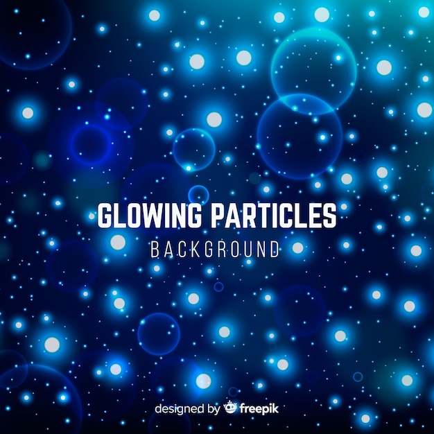 Free vector glowing particles background