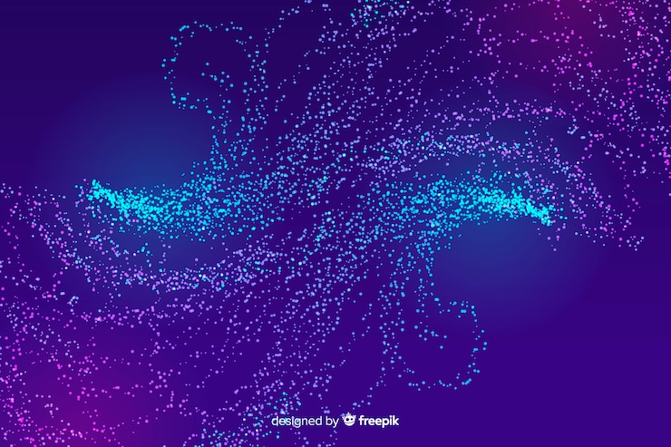 Free Vector glowing particles background