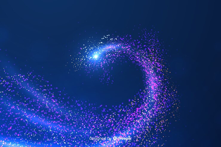 Free Vector glowing particles background