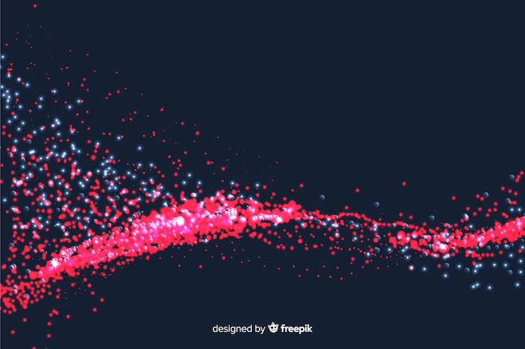 Free Vector glowing particles background