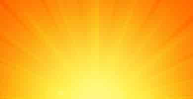 Free vector glowing rays background in orange color