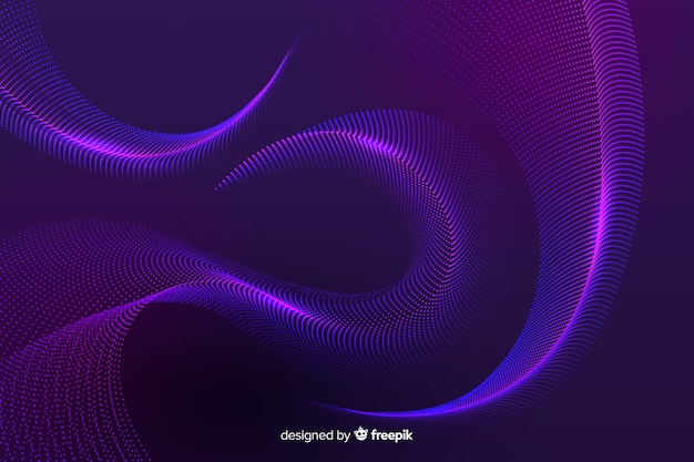 Glowing violet particles background