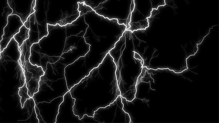 Free Vector glowing wavy lines template color lightning concept in the dark energy magic abstract background