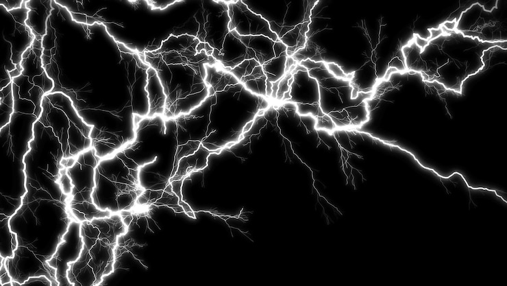 Free Vector glowing wavy lines template color lightning concept in the dark energy magic abstract background