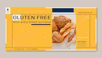 Free vector gluten free horizontal banner