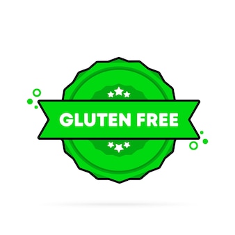 Gluten free stamp. vector. gluten free badge icon. certified badge logo. stamp template. label, sticker, icons. vector eps 10. isolated on white background.