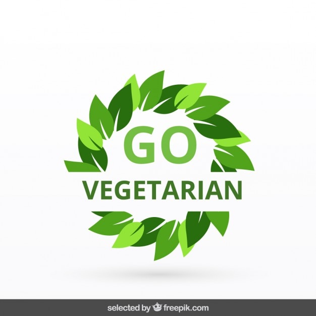 Go vegetarian badge