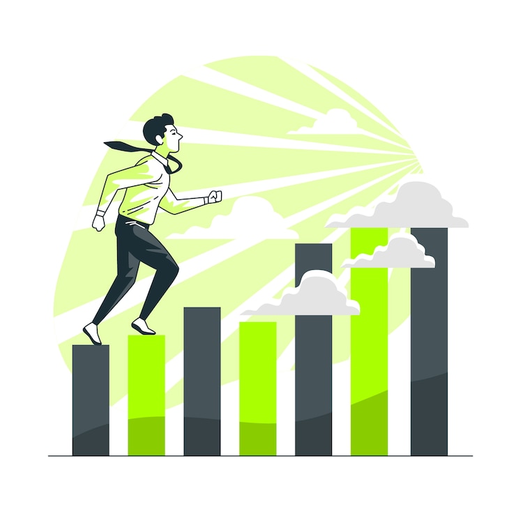 Free Vector goal concept illustration