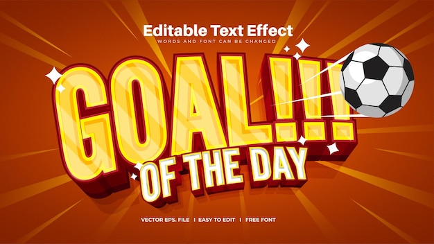 Goal of the day text effect