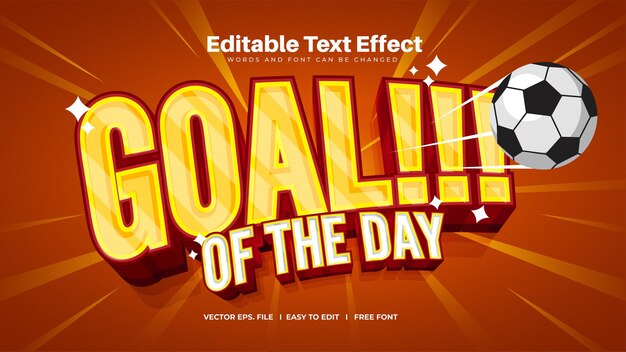 Goal of The Day Text Effect