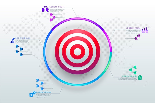 Goals graphic with different elements