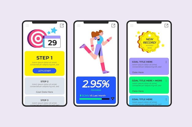 Goals and habits tracking app
