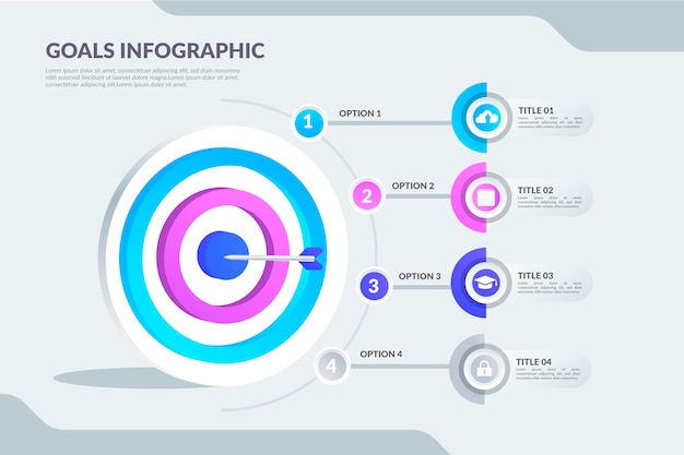 목표 infographic 템플릿