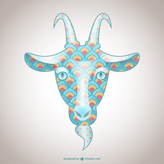 Goat head illustration