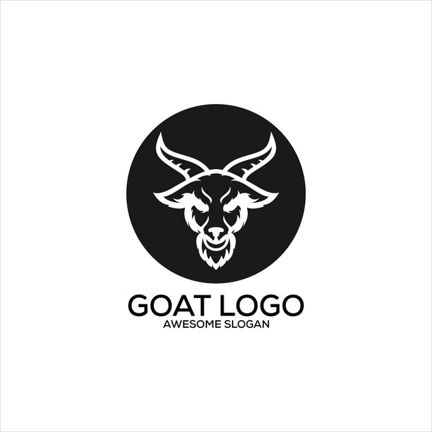Цвет значка логотипа головы козы