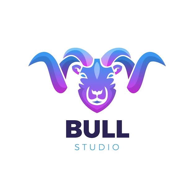 Free vector goat  logo design template