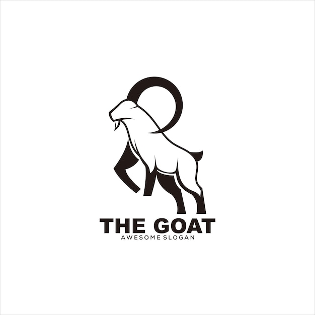 goat logo illustration vector