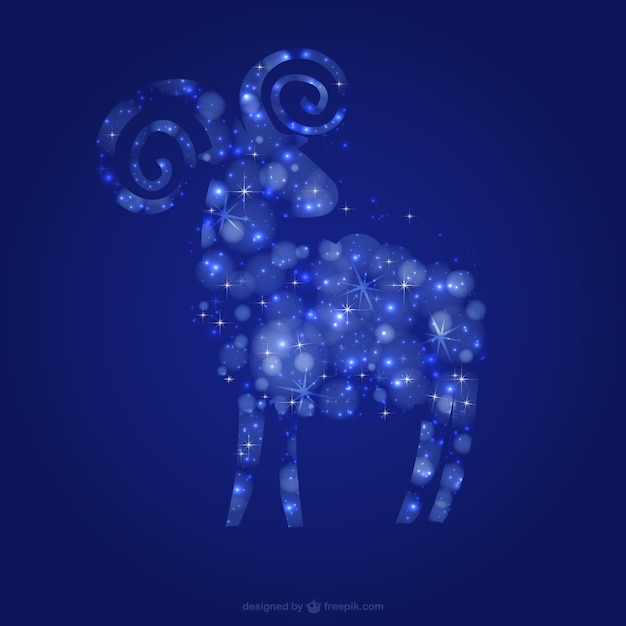 Goat with stars
