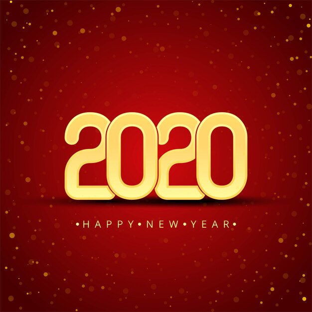 Gold 2020 Happy New Year