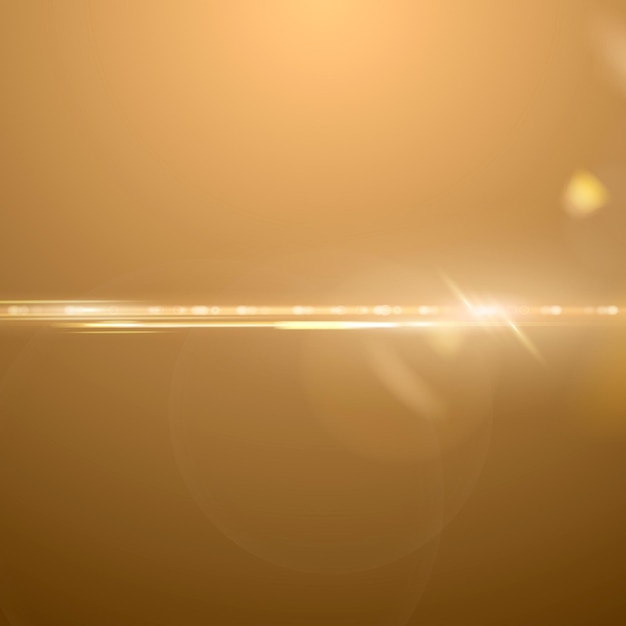 Free vector gold anamorphic lens flare vector lighting effect background