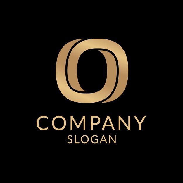 Золотой бизнес логотип эстетический шаблон, профессиональный брендинг дизайн вектор