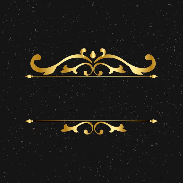 Gold classy frame ornaments vintage