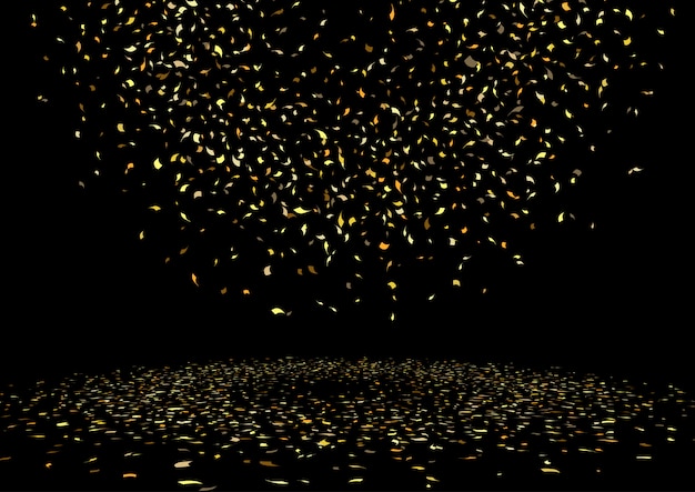 Gold confetti background